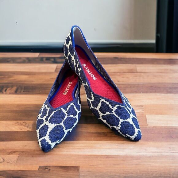 NEW Rothy’s Indigo Giraffe Points (6) - Picture 1 of 6